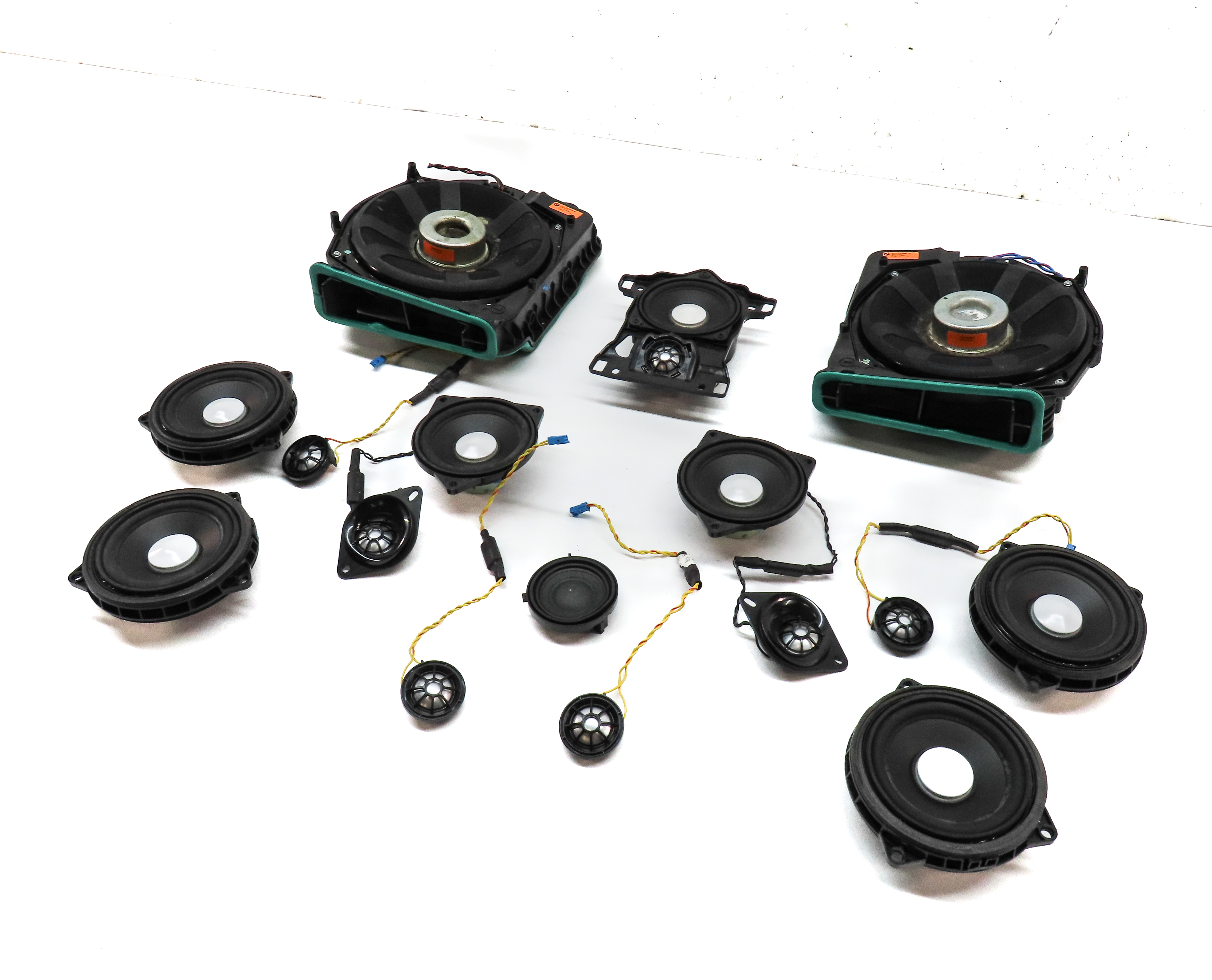 2016 BMW 750i G11 STEREO RADIO HARMAN PSS WOOFER MIDRANGE TWEETER SPEAKER SET 17 — exact item pictured